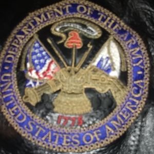 BLACK LEATHER JACKET - DEPARTMENT OF THE ARMY